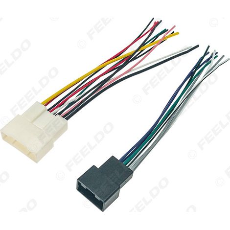 Convient pour le faisceau de câblage de mise à niveau du système audio de la Toyota Camry 2018, connecteur femelle du câble de mise à niveau audio/vidéo CD/DVD d'origine de la voiture.