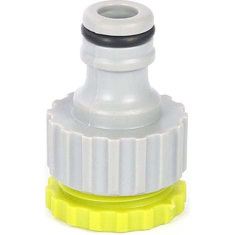 3 raccords filetés pour tuyaux d'eau, universels 4/6 points, courts, DN20, ABS, pour robinet machine à laver ou arrosage (1/4)