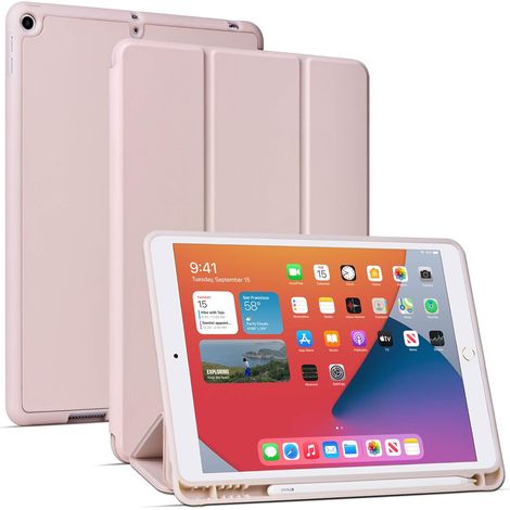 Étui pour iPad 10,2 pouces (9e génération 2021, 7e génération 2019 et 8e génération 2020) avec fonction veille/réveil automatique et support intégré (1/5)
