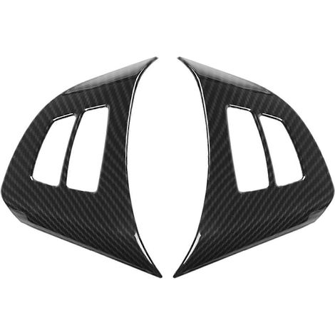 2 Stück Zierblenden für Lenkradknöpfe im Carbonfaser-Stil für BMW X5 E70 2008–2013 (1/4)