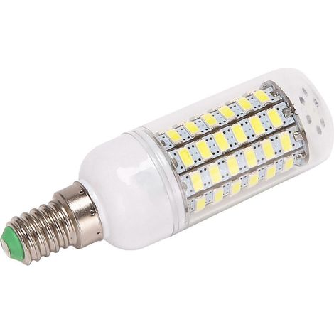 Ampoule LED 10W Culot E14, 69 LED 5730, lumière blanche, effet bougie. (1/5)