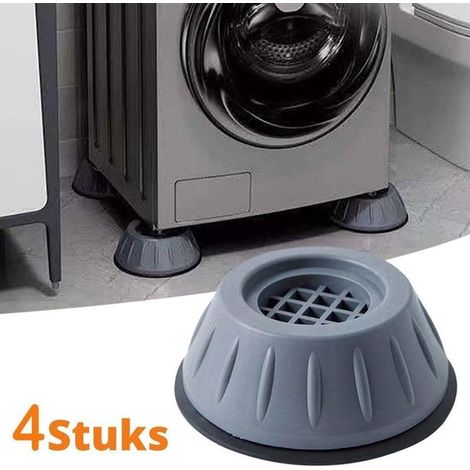 PRO-Deals - Amortisseur de vibrations pour machine à laver - Tapis anti-vibrations antidérapant - Amortisseur de chocs - Kit de 4 pièces (1/5)