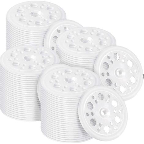 200 Stück 1,77 Zoll/45 mm Kunststoff-Isolierscheiben