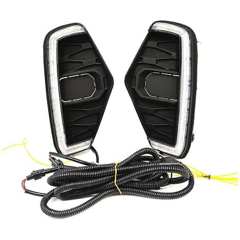 Feux de jour à LED pour NP300 2020-2022, feu antibrouillard blanc et clignotant jaune (1/5)