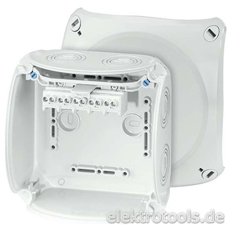 HENSEL BOÎTE DE DÉRIVATION KF 0604 1, 5-4 G 5POL. BOÎTE BOÎTIER POUR MONTAGE SUR LE MUR OU AU PLAFOND 4012591121817