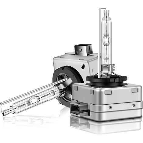 Lampadine Xenon HID D1S per auto, 6000K 35W Bianco freddo diamante Xenarc Lampadina a scarica Xenon 12V Kit di conversione HID di ricambio Fari ultra luminosi Impermeabili Upgrade, 2 lampadine (1/5)