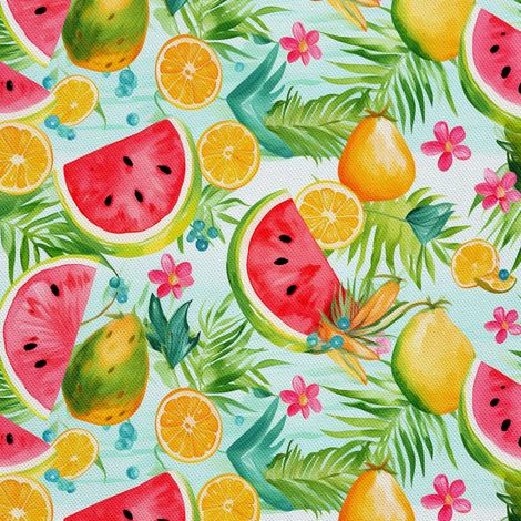Tela decorativa para exteriores Oxford - Frutas - DX2089 (1/5)