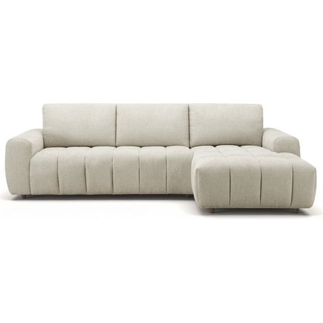 Canape dangle convertible ouverture express en tissu beige (1/5)