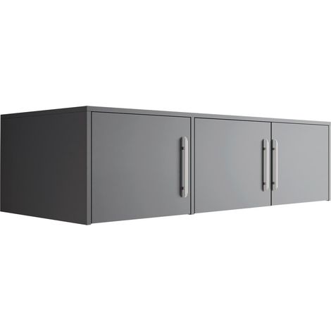 Aparador Dortivu I, Grafito, 45x147cm, Número de puertas: 058cm, Aglomerado laminado