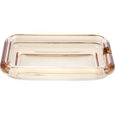 savon en verre r sistant l usure porte savon carr marron (1/5)