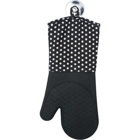 Manique Silicone, Gant de cuisine, noir, Lot de 2 (1/4)