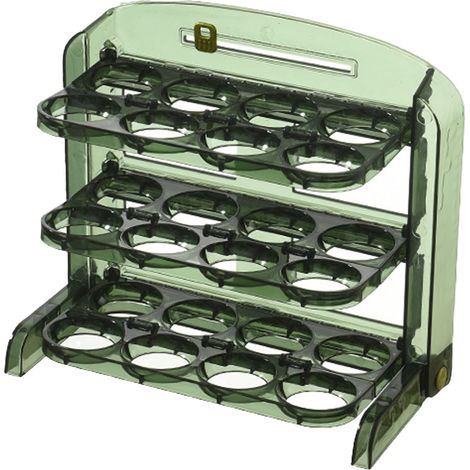Étagère à œufs pliable à 3 niveaux pour porte de réfrigérateur, idéale pour la cuisine. (1/5)