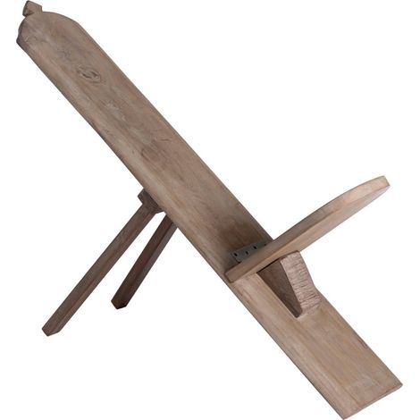 Chaise allongée en bois de manguier Jordana (1/5)