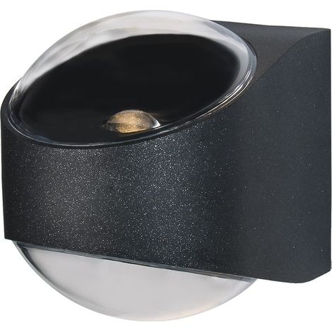 Aplique de exterior LED “Dunn” (12W 3000K 1100lm) – Negro (1/3)