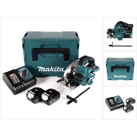 Sierra circular manual a batería Makita DHS 660 RGJ de 18 V y 165 mm en el Makpac + 2 baterías de 6,0 Ah + cargador (1/5)