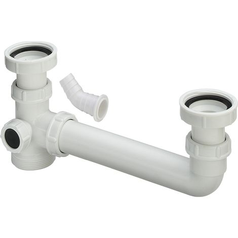Ablaufverbindung 794.1 in G2 x G2 x 80-285mm Kunststoff weiss (1/4)