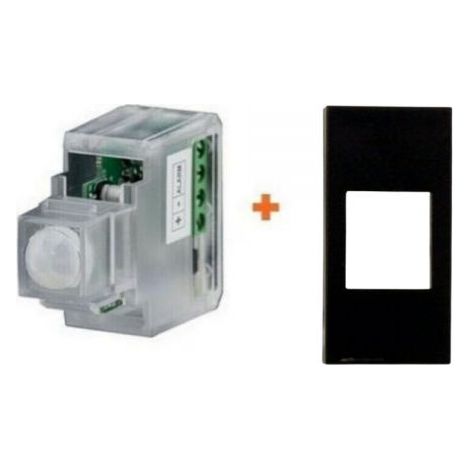 CSI Keystone sensore infrarossi 12V incasso filare compatibile Legrand Vela nera