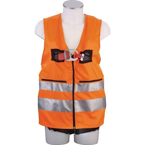 Gilet de signalisation MAS40 Quick EN361 EN20471 2-points,Gilet orange p.Taille44-54 MAS (1/4)