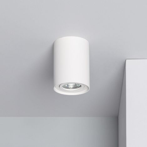 Ledkia – Plafonnier aluminium pour intérieur et extérieur – Éclairage indirect décoratif – Compatible ampoule GU10 – Indice de protection IP20