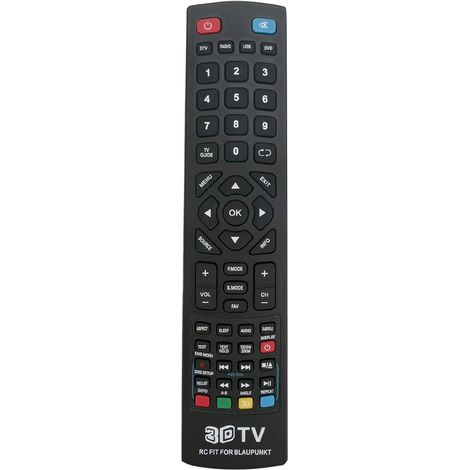 Ersatzfernbedienung für Blaupunkt 3D Full HD Smart LED 3D Freeview Fernseher 32/131G-GB-1B-3TCU, 32-56G-GB-3B-F3TCU-UK, 42/333I-GB-5B-F3HBKUP, 333I-GB-5B-215/207I-GB-3B-FHKDUP (1/4)