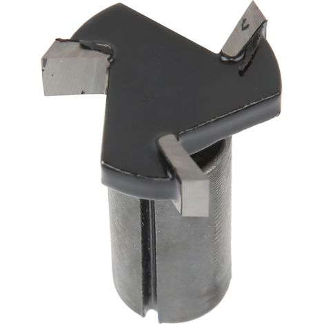 Fraise en T 1/4" 6 mm pour Défonceuse, Bois et Panneaux Agglomérés (1/5)