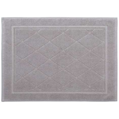CALEFFI Tappeto Bagno in Cotone Minorca CM. 45X60 Spugnissima Tinta Unita Perla