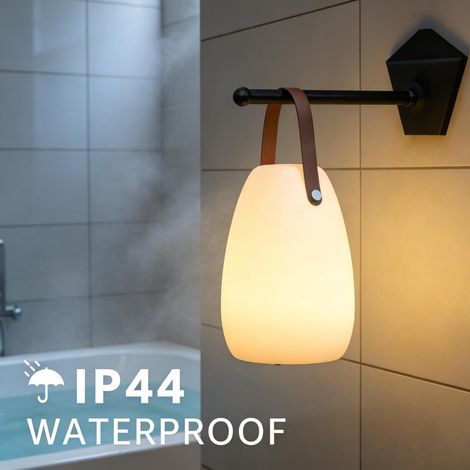 Lampe de table portable rechargeable, lanterne RGB sans fil avec télécommande, veilleuse LED décorative, étanche IP44 (1/4)