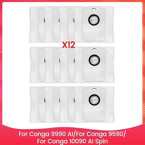 12PCS Sac à poussière pour 9990 AI/ 9590/ 10090 AI Aspirateur pièce détachée Home Tools (1/5)