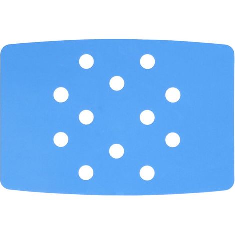 Coussin de chaise de douche en pâte fixe, garde au chaud, conception de Perforation bleue EVA, coussin de tabouret de douche Portable