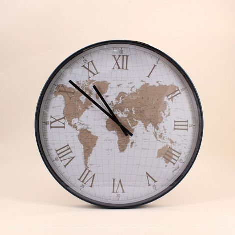 Horloge planisphère vitrée 50cm (1/5)