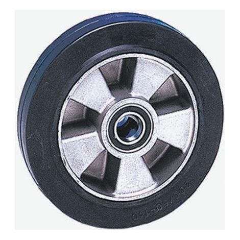 Roue de chariot Pleine Guitel Hervieu Ø 200mm, l. 50mm, Ø alésage 20mm, Roulement à bille, 400kg max ( Prix pour 1 )
