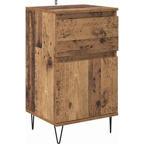 Buffet,Bahut,Meuble de Rangement Bois ancien 35 x 40 x 70 cm Bois d'ingénierie CFW45768 (1/5)