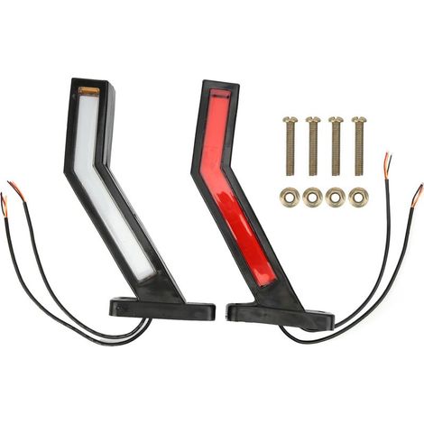 Feu de gabarit latéral universel LED 12/24 V pour camion de remorque de bateau de bus SUV (1/5)
