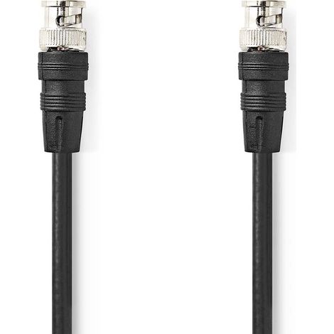 BNC Video Cable BNC Male BNC Male Nickel Plated 75 Ohm 1.00 m Round PVC Black Label