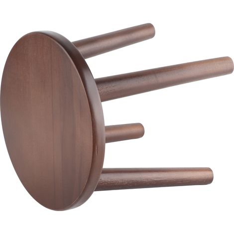 Tabouret Bois Polyvalent Mignon Petit Banc Siège Enfant Meuble DIY Marron Noisette (1/5)