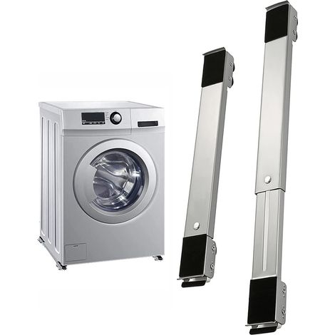 Support de Machine à Laver,Socle Universel Lave Linge,Base de Réfrigérateur,avec 24 Roues,Réglable 45 cm-70 cm,Chariot de Manutention Mobile,Réduction du Bruit Antichoc,Charge 300 kg (1/5)