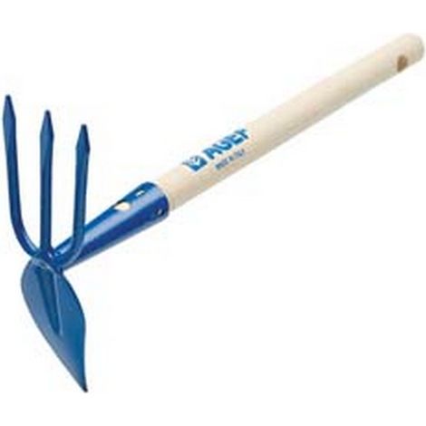 3PZ ZAPPINO CUORE CON TRIDENTE CON MANICO LEGNO - cm.6,5x29