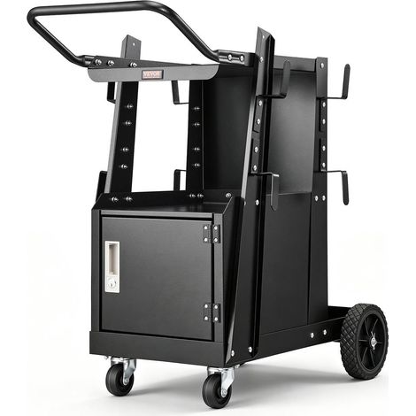 Chariot de Soudage 2 Niveaux pour Poste à Souder Armoire Verrouillable Roues 360° Charge 120 kg (1/5)
