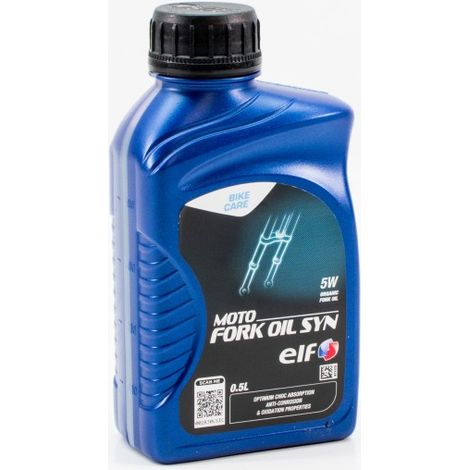 Huile de fourche ELF MOTO FORK OIL SYN 5W 500ml - Quantité: 1