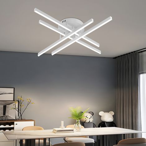 Lustre LED avec Telecommande 54W Lumiere Gradable Blanc (1/5)