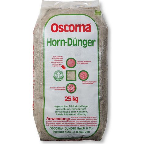 Oscorna Hornmehl 25 kg Obstdünger Blumendünger Ziergarten Universaldünger (1/2)