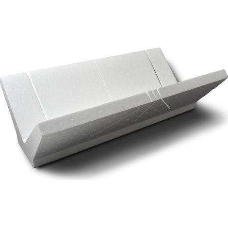 DECOSA Boîte à coupe pour moulures polystyrène - EPS - blanc - 41 x 22,4 x 12 cm - 1 pce