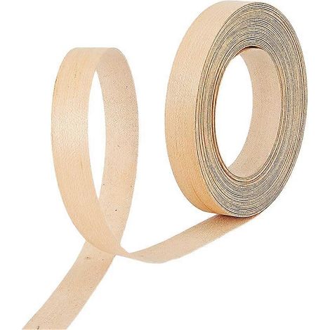 Rouleau de 32 pieds de long de placage de bois, pré-encollé, placage de contreplaqué blanc Navajo, ruban de bois flexible, longues et fines bandes de placage de bois véritable pour meubles ROG (1/5)