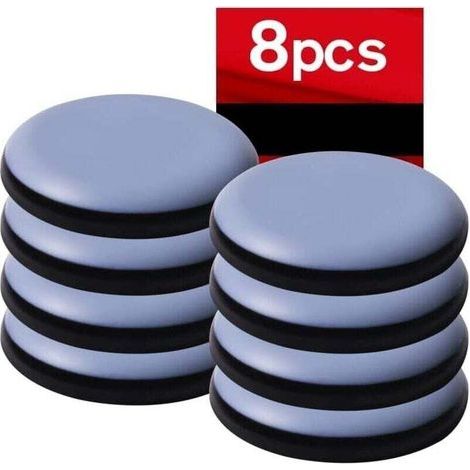 Stück 50 mm (runde) Teflon-Möbelgleiter, selbstklebende Teflon-Möbelgleiter für Stühle, Sofas, Schreibtische und Tische (1/4)