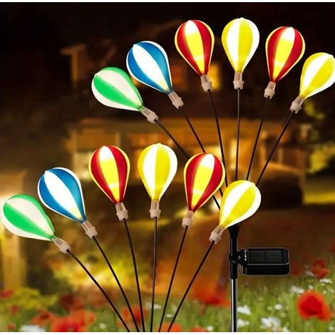 Lampes Solaires Extérieures - Lampes De Jardin Solaire Avec Piquet Métallique - Étanche IP65 - Pour Pelouse, Cour, Allée Et Décoration Extérieure - 1 Pièce (1/5)