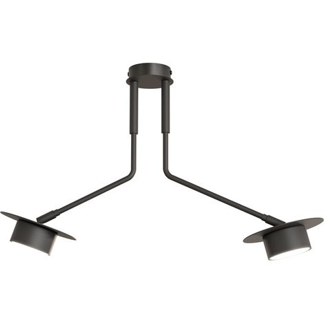 Lampada a Sospensione Mizu, Metallo, Nero, 60x38x60 cm (1/5)