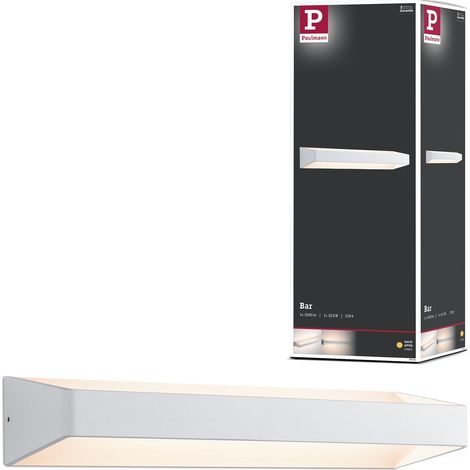 LED plafonnier applique Bar carré incl. 1x10,5 watts éclairage de plafond Blanc Salon Alu lampe de couloir 2700 K (1/5)