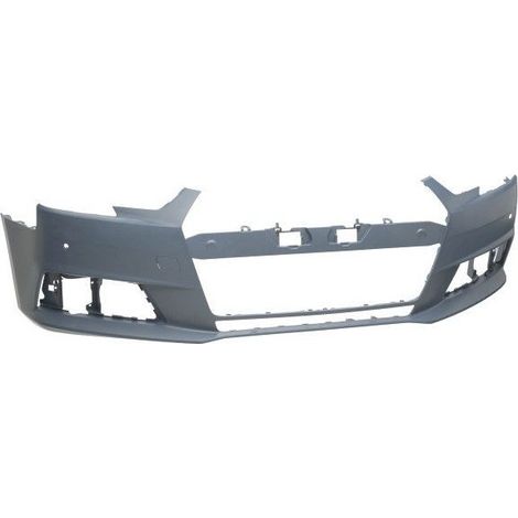 Pare-choc avant à peindre avec 2 trous radars Audi A4 5 B9 phase 1 2015-2019
