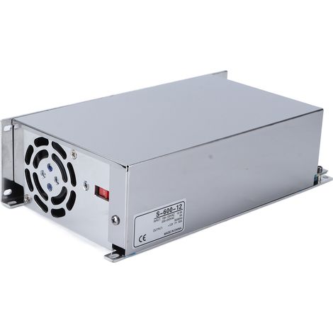 Alimentation à découpage CC 600 W pour affichage LED et automatisation industrielle 100-240 V CA - S-600-12 (1/5)