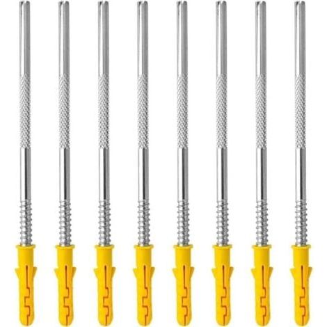 Supports invisibles muraux, lot de 10 pièces Stabilité forte, montage facile, pour étagères verticales (1/5)